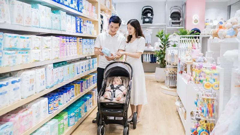 cửa hàng mẹ và bé bande